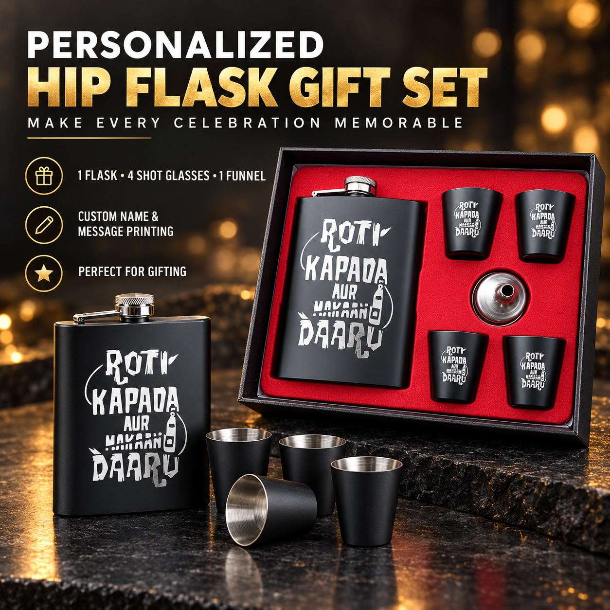 HP2 Hip Flask Set